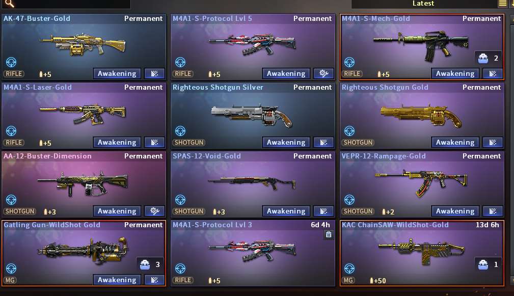 Game account sale CrossFire